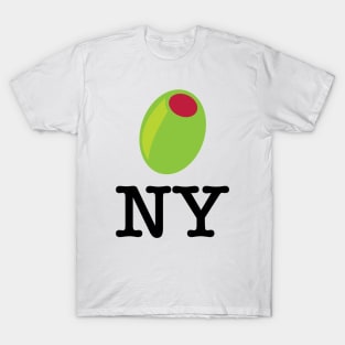 Olive NY Food Pun Green Olive Meme T-Shirt